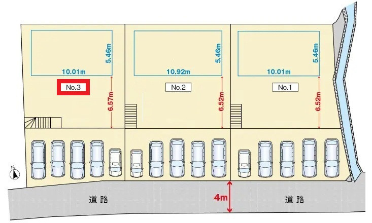 広島市安佐北区亀山５丁目　土地の区画図