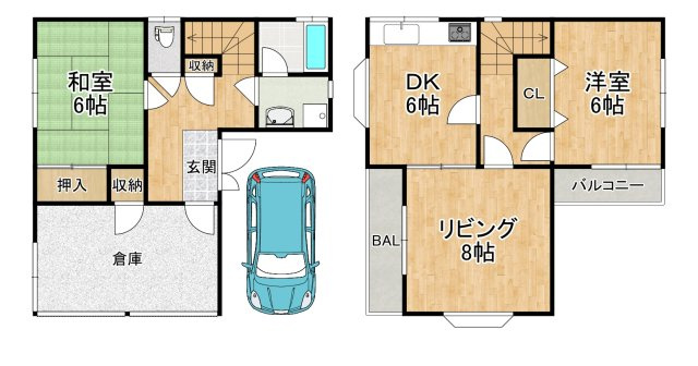 【間取り】 | 太子町春日戸建