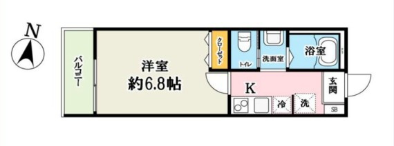 Pine　Da　Casa平沼の間取り
