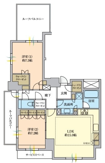 【間取り】 | ジオ四谷坂町