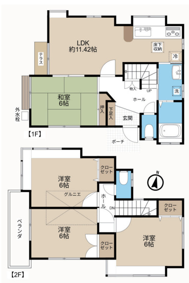 【間取り】 | 桶川市坂田　中古戸建
