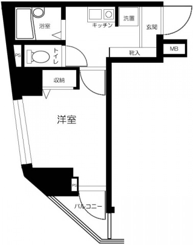 プレール日本橋壱番館の間取り