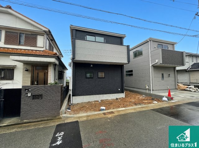 明石市魚住町金ケ崎　第2期　新築一戸建ての外観|周辺は落ち着いた街並みの住宅地！子育てがしやすい住環境です！まだ未完成ですが、現地でしかわからない事もございます。是非一度ご覧ください。