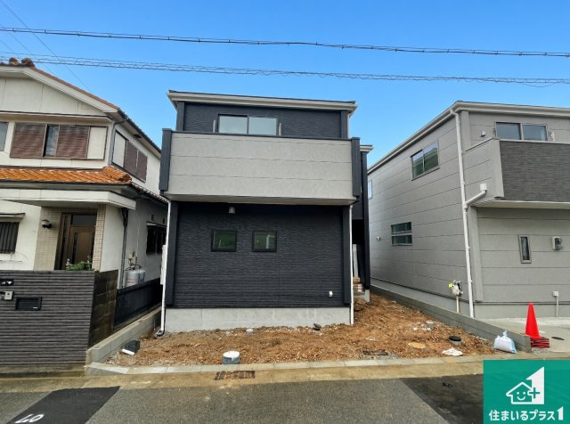 明石市魚住町金ケ崎　第2期　新築一戸建ての外観|周辺は落ち着いた街並みの住宅地！子育てがしやすい住環境です！まだ未完成ですが、現地でしかわからない事もございます。是非一度ご覧ください。