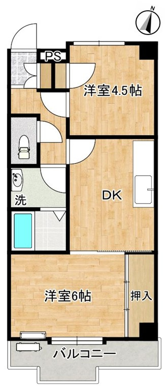 カーサ松庵の間取り