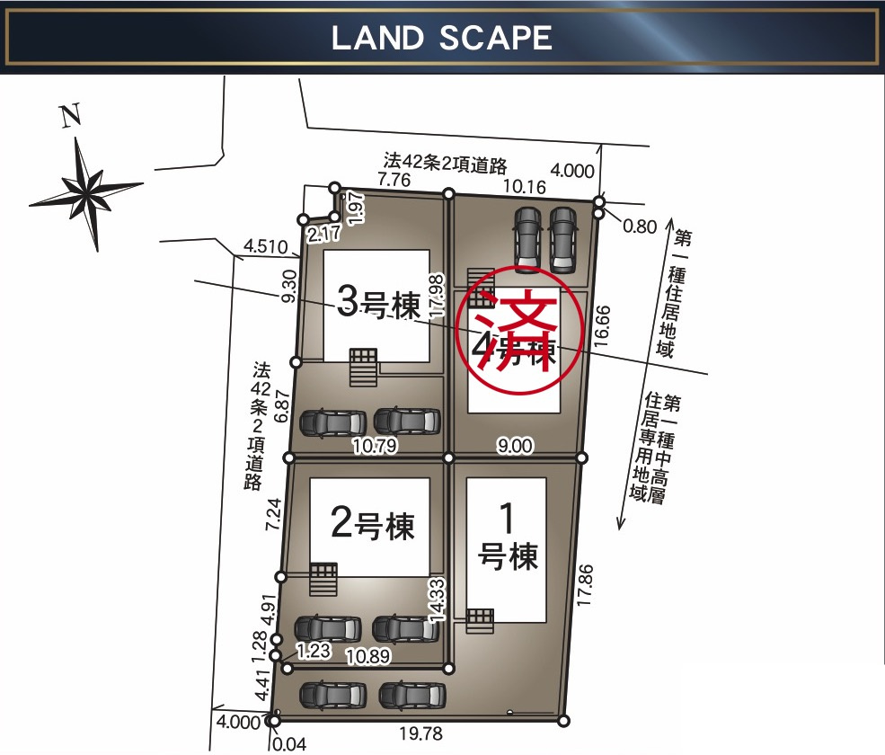 松本市里山辺第10の区画図|ローン相談お任せください！！お問合せは＜Tel 026-477-7419＞まで♪