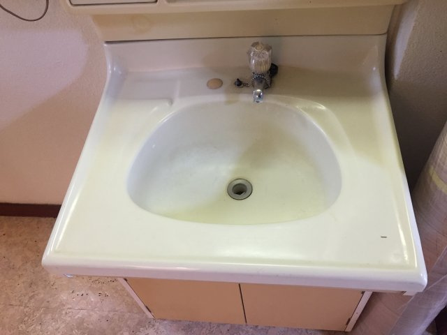 川出マンションの洗面所