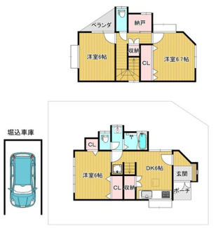【間取り】 | 西宮市　新甲陽町　中古戸建