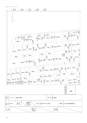 見附市緑町　土地建物の地図
