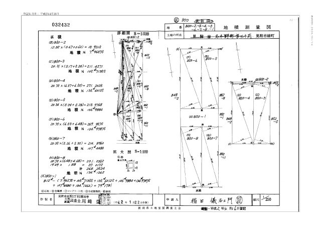 見附市緑町　土地建物の地図