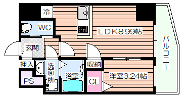 【間取り】 | ArtizA西長堀
