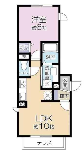 カンファタブルの間取り|間取りです。