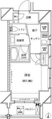 クレイシア亀戸の間取り