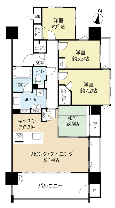 サンリヤン久留米駅前の間取り