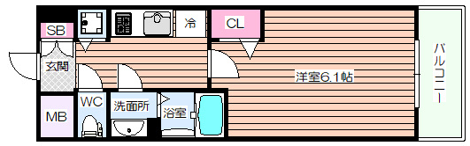 【間取り】 | メインステージ新大阪