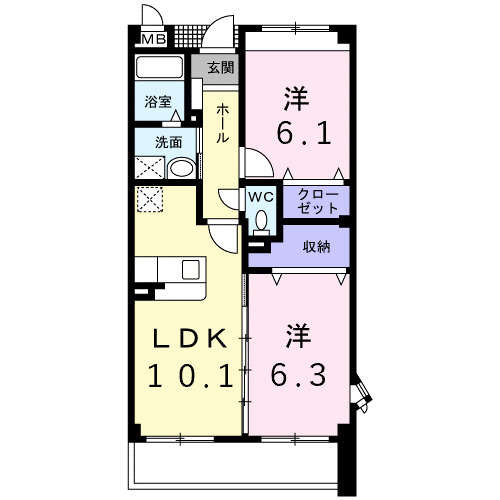 ドリーム　ＫⅠの間取り