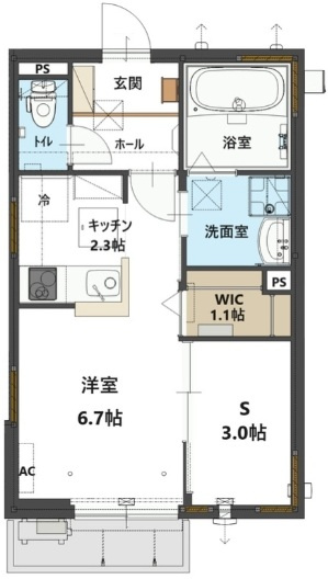 メゾン大栄の間取り