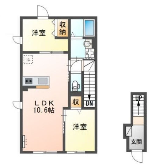立川市富士見町２丁目のアパート