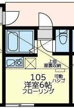 横浜市保土ケ谷区霞台のアパートの間取り