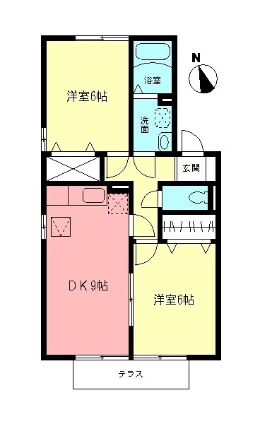 スリーシャトーCの間取り