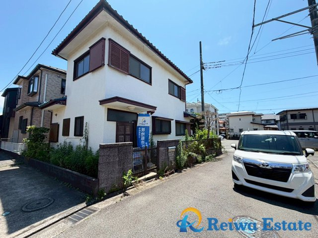 売地　茅ヶ崎市柳島1丁目の前面道路含む現地写真