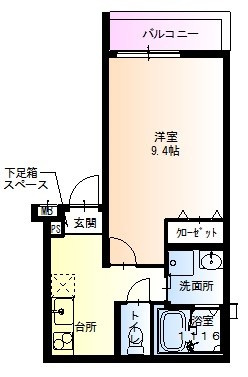 フジパレス立花駅南Ⅰ番館の間取り