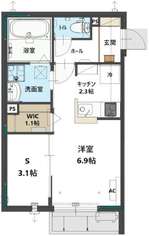 メゾン大栄の間取り
