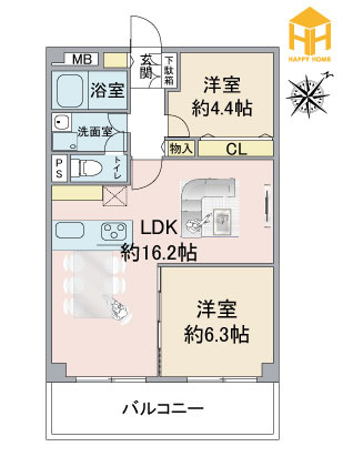 ドルミ淀川の間取り|※現況と図面が異なる場合現況を優先いたします。