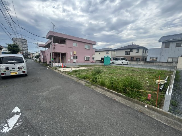 新築　前橋市南町３丁目　Heartful　Town　A号棟　の前面道路含む現地写真|現地写真　北側接道幅員約6ｍ