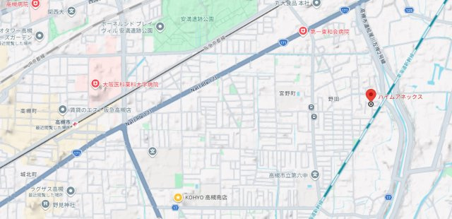 ハイムアネックスの地図