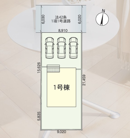 【間取り】 | 掛川市七日町 新築一戸建て | 区画図です