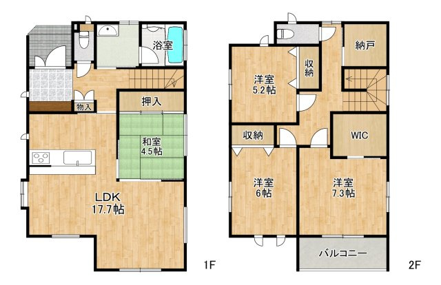 多賀城市町前3丁目の間取り