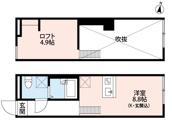 Belle Sweet江戸川の間取り