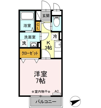 グランフィールドⅢの間取り