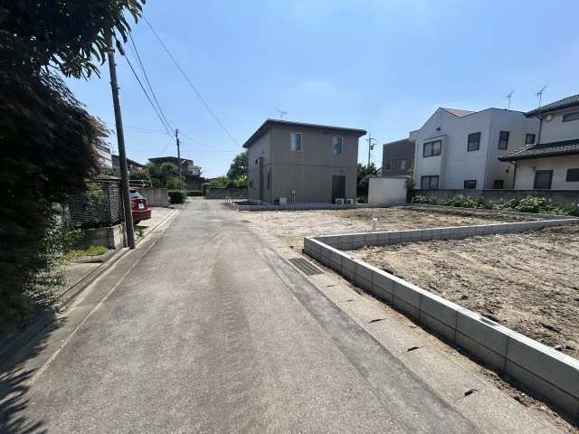 新築　高崎市上並榎町　GRAFARE　2号棟の前面道路含む現地写真|現地写真　北側接道幅員約4ｍ