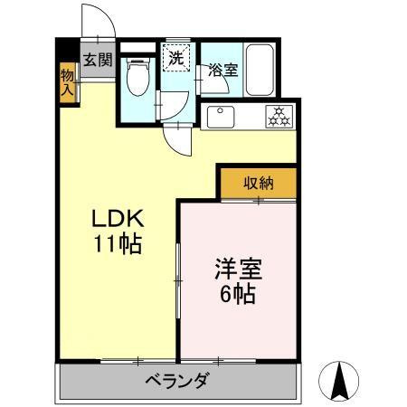 パークサイド中村の間取り