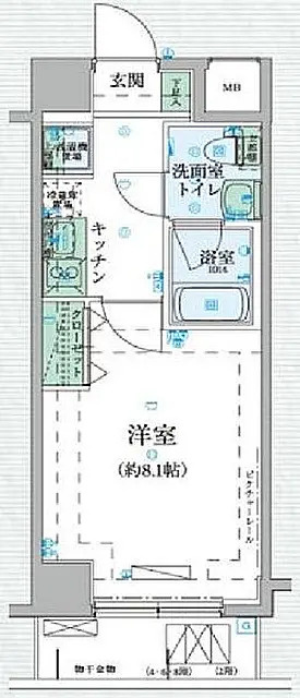 リヴシティ清澄白河の間取り