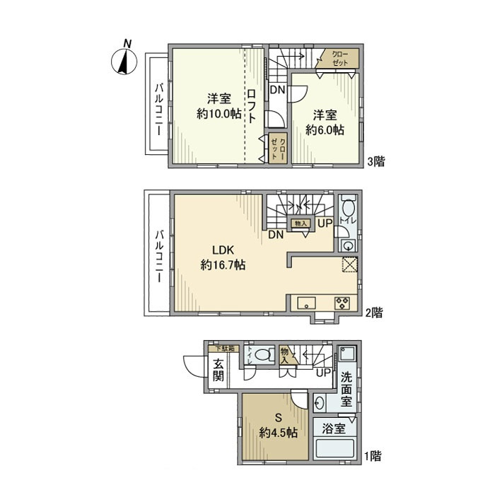 久木戸建の間取り