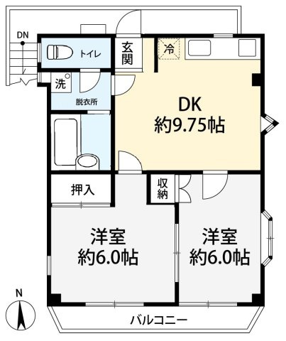 【間取り】 | コーポ・シマⅡ