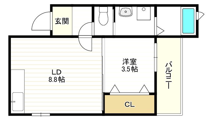 岩伸リバーコート住吉の間取り