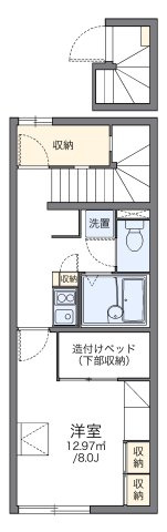 レオパレス新富山Ｂの間取り