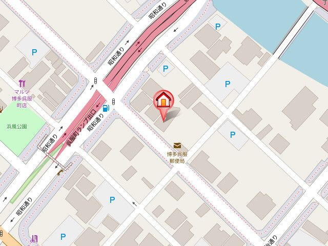 リファレンス呉服町の地図