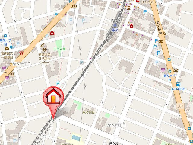 T'sフラット柴又の地図