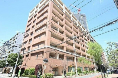 レジデンスシャルマン月島の外観|外観は落ち着いています