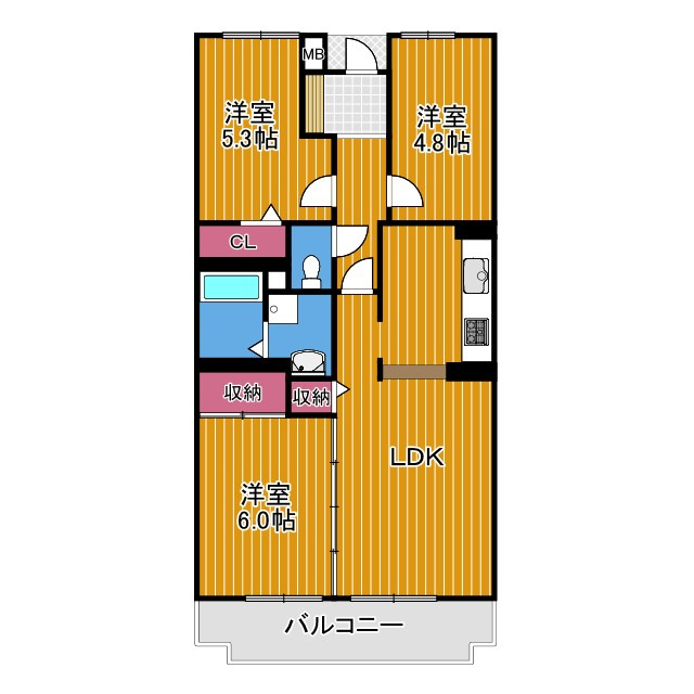 ロジェ長野 1棟の間取り
