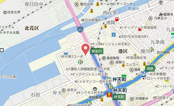 【地図】 | エスリードレジデンス大阪弁天町