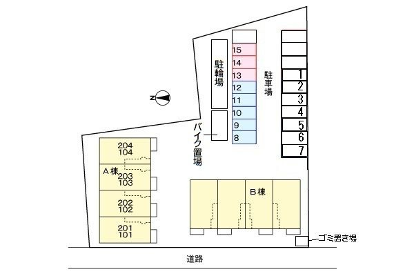 フォーリストⅠの駐車場