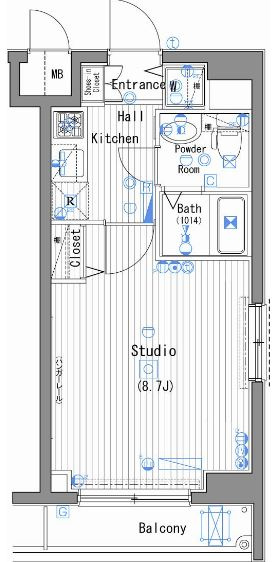 ガーラ・シティ両国の間取り