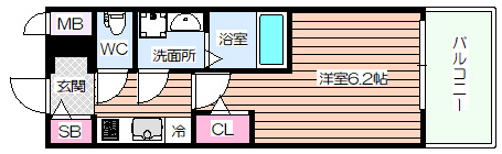 【間取り】 | エスリードレジデンス大阪福島シティウエスト
