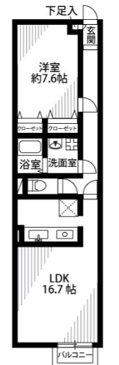 アムール優の間取り